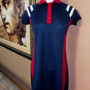 Ray & Josh Sporty Casual Navy and Red Dress size S